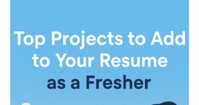 Top Projects to Include on a Fresher's Resume – Tech Portfolio Highlights.